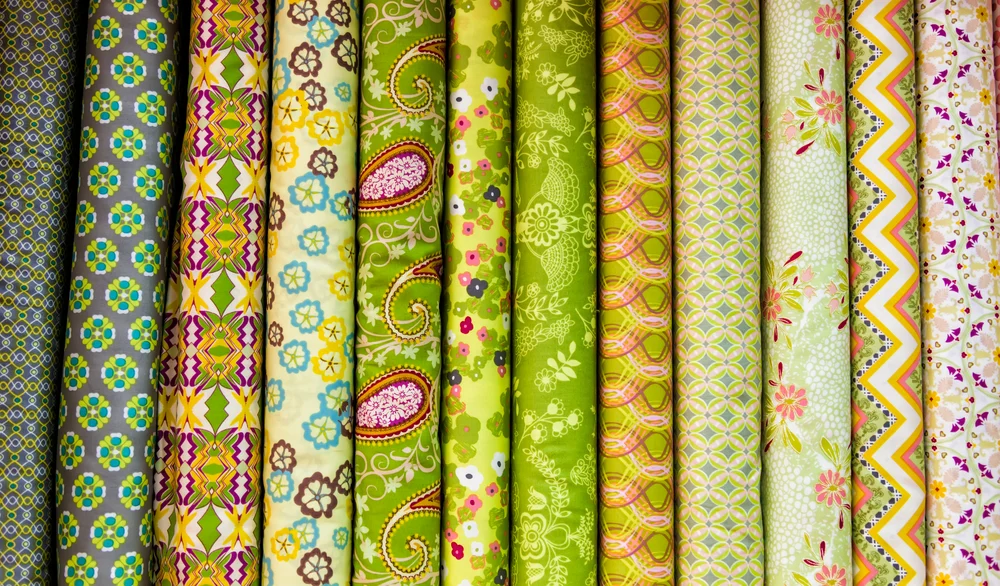 painted fabric different colors and designs