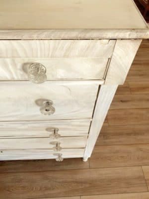 sample of a lightened wood cabinet using a bleaching solution sample of a lightened wood cabinet using a bleaching solution