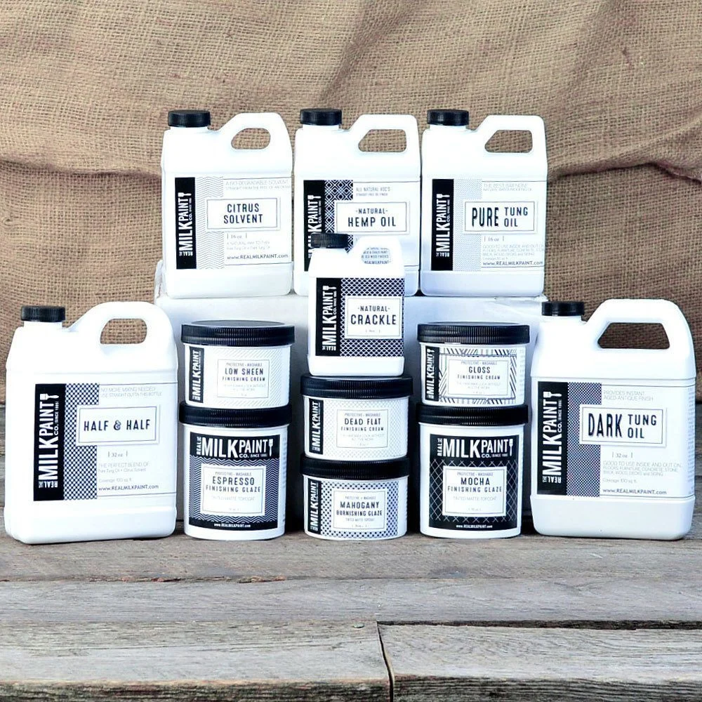 finishing oils from real milk paint