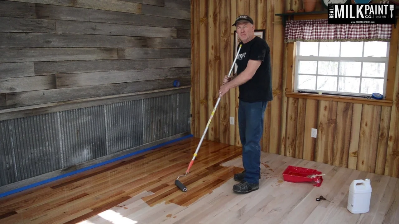Man using hemp oil for a wonderful finish