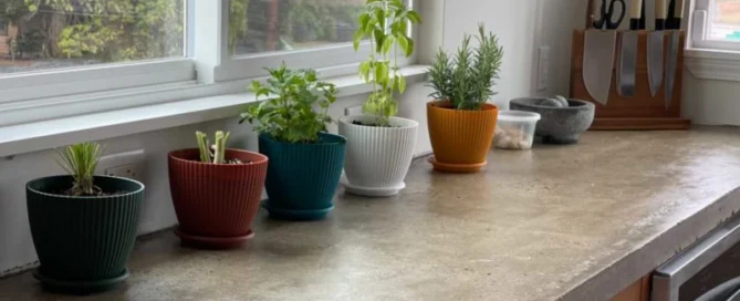 How to finish a concrete countertop