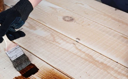DIY inspiration starts with a well-prepared surface and a tinted tung oil finish