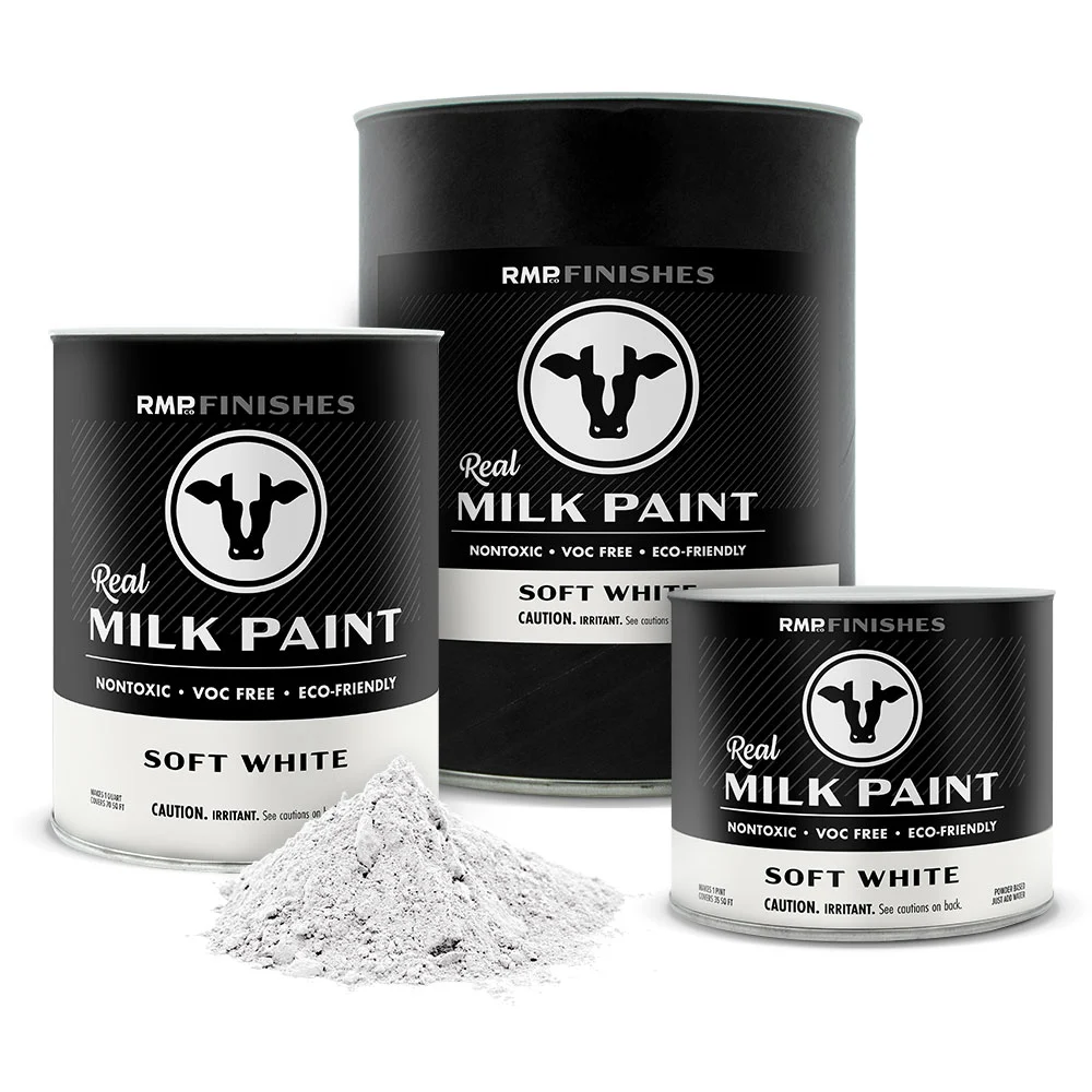 RMPFinishes_MilkPaint_Group_Soft_White_1000x1000.webp image of milk paint in 3 different size containers