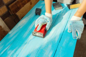 stripping or sanding wood