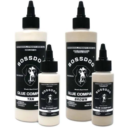 BOSSDOG professional, non-toxic, FDA compliant wood glue for cutting boards and woodworking.