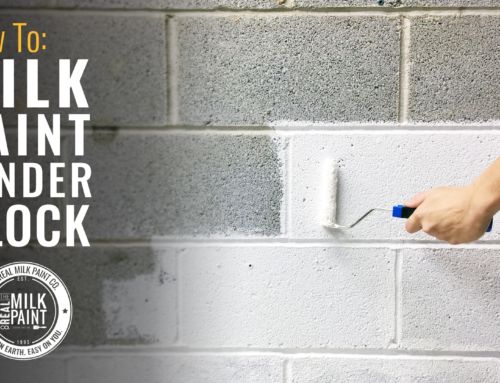 How to Paint Cinder Block With Milk Paint