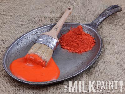 16 - Milk Paint Persimmon, the perfect color for creative pumpkin painting ideas for the fall season