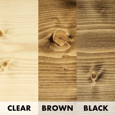 RMP Finishes Wood Wax Color Comparison Clear Brown Black Wood Wax 1000x1000