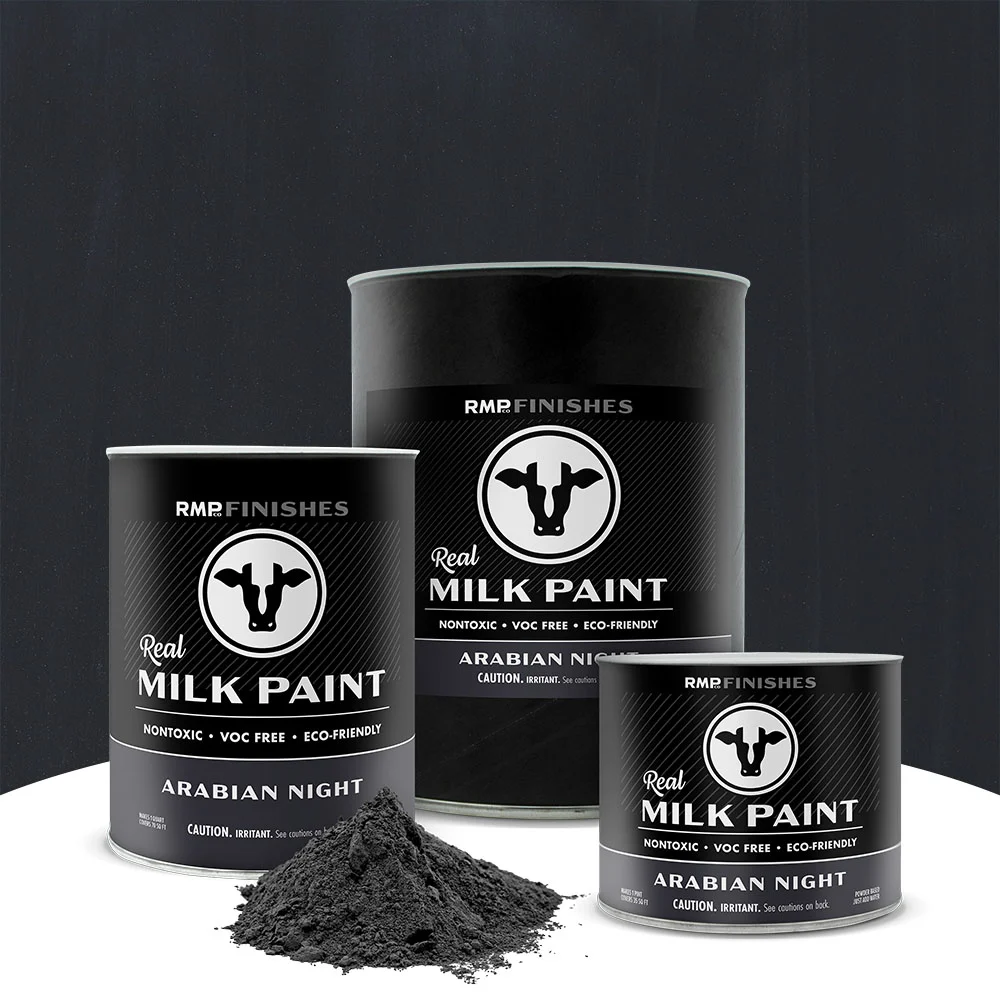 Arabian Night Real Milk Paint - Black Non-toxic Furniture Paint by RMP Finishes