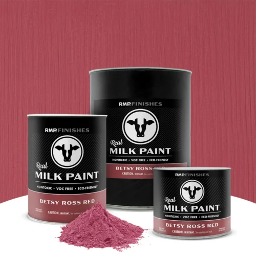 Betsy Ross Red Real Milk Paint - Colonial Red Non-toxic Furniture Paint by RMP Finishes