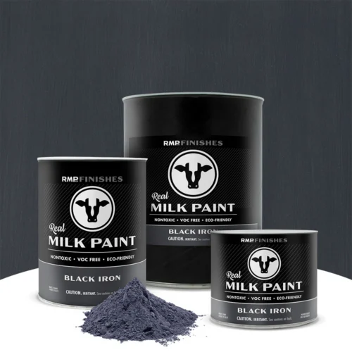 Black Iron Real Milk Paint - Smokey Black Non-toxic Furniture Paint by RMP Finishes