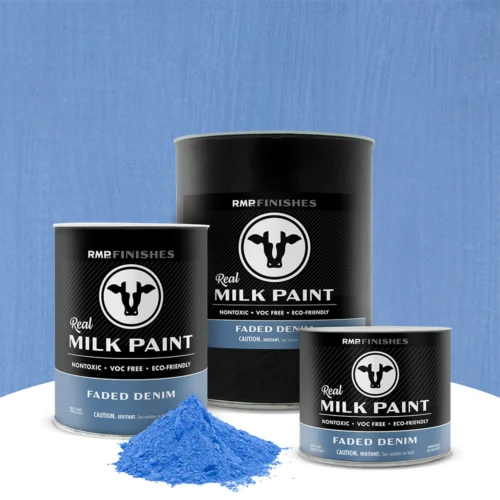 Faded Denim Real Milk Paint - Light Blue Non-toxic Furniture Paint by RMP Finishes