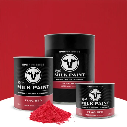 Flag Red Real Milk Paint - Bright Red Non-toxic Furniture Paint by RMP Finishes