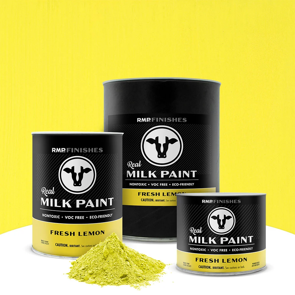 Fresh Lemon Real Milk Paint - Yellow Non-toxic Furniture Paint by RMP Finishes