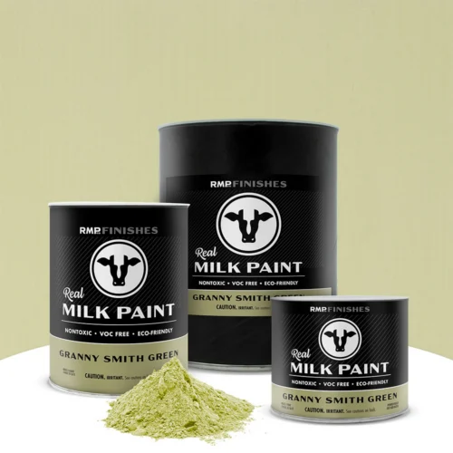 Granny Smith Green Real Milk Paint - Light Green Non-toxic Furniture Paint by RMP Finishes
