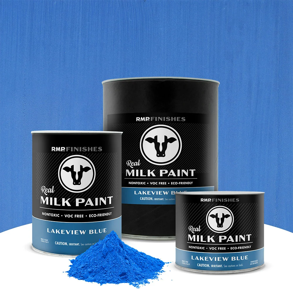 Lakeview Blue Real Milk Paint - Blue Non-toxic Furniture Paint by RMP Finishes