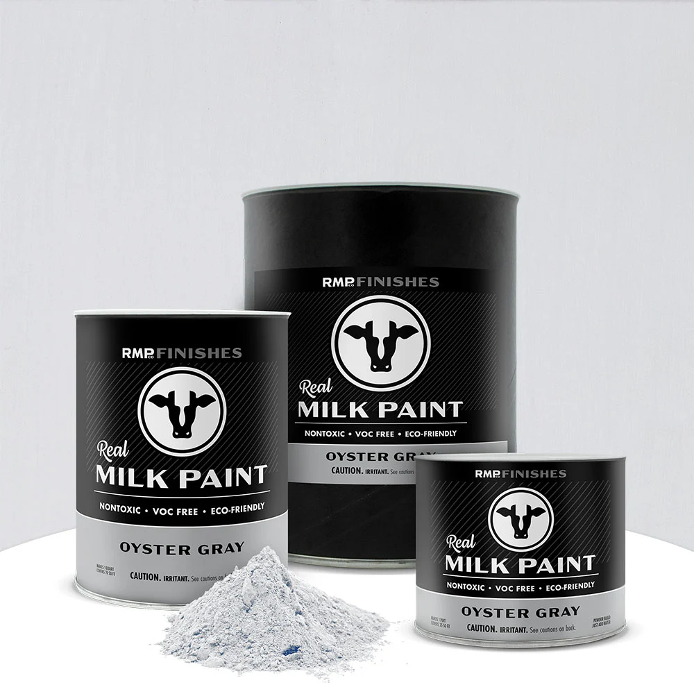 Oyster Gray Real Milk Paint - Gray Non-toxic Furniture Paint by RMP Finishes