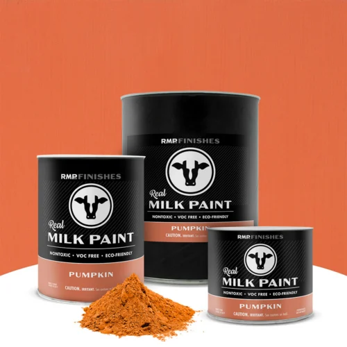 Pumpkin Real Milk Paint - Orange Non-toxic Furniture Paint by RMP Finishes