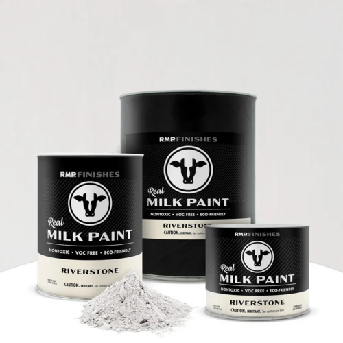 Riverstone Real Milk Paint - Light Warm Gray Non-toxic Furniture Paint by RMP Finishes