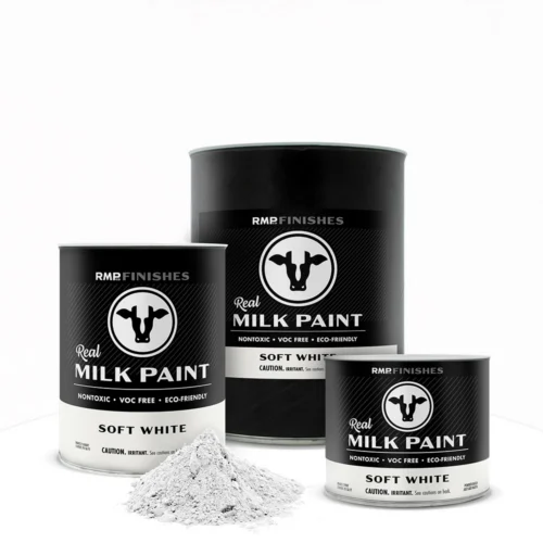 Soft White Real Milk Paint - Matte White Non-toxic Furniture Paint by RMP Finishes