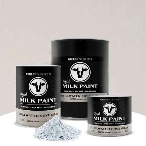 Stillwater Cove Gray Real Milk Paint - Warm Brown Gray Non-toxic Furniture Paint by RMP Finishes