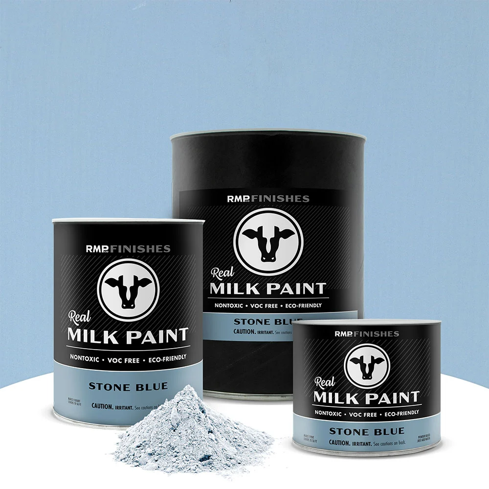Stone Blue Real Milk Paint - Light Blue Non-toxic Furniture Paint by RMP Finishes