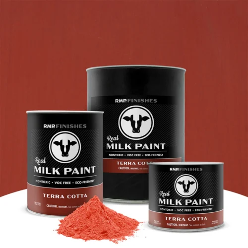 Terra Cotta Real Milk Paint - Dark Red Non-toxic Furniture Paint by RMP Finishes