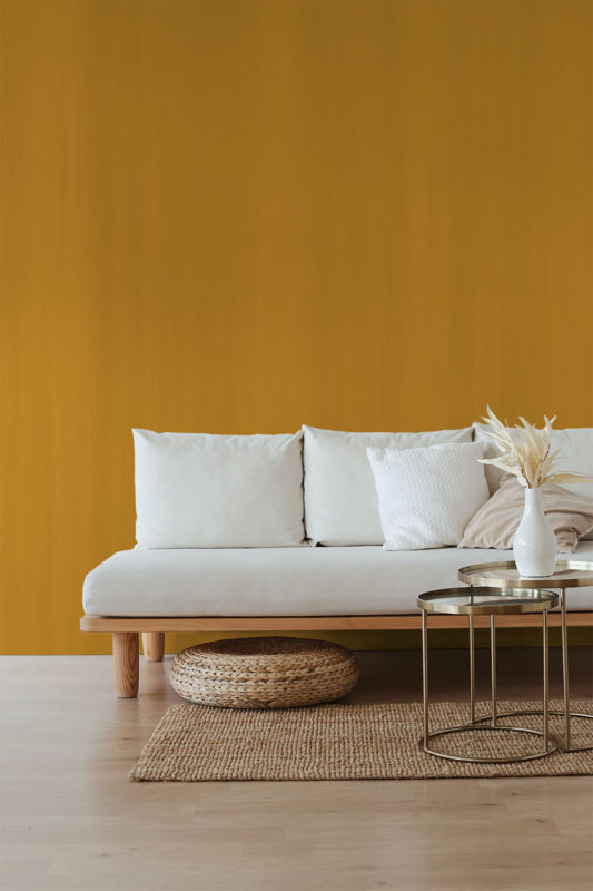 After result of using sunflower milk paint color