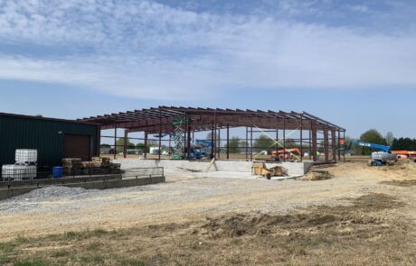 Second Real Milk Paint Co warehouse construction in 2021 1