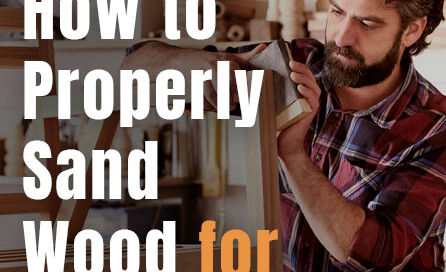 man sanding a wooden chair frame