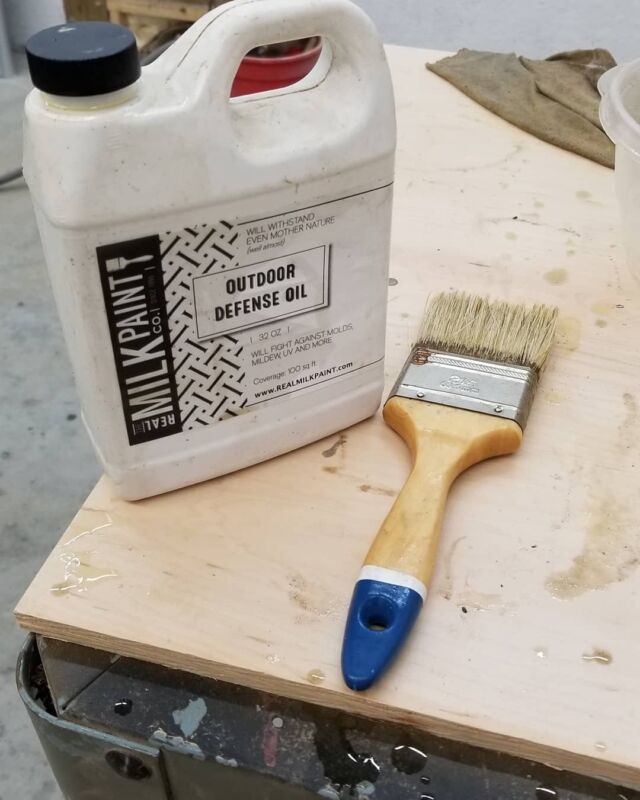 outdoor defense oil from real milk paint