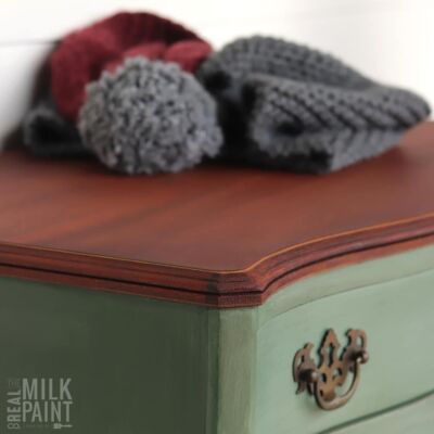 brown and green upcycled wood furniture