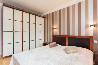 wall stripes accent wall bedroom